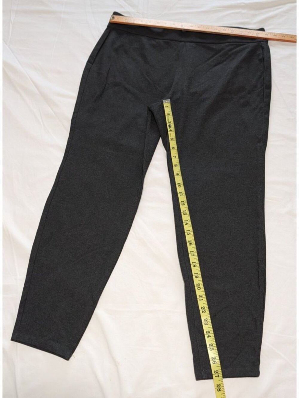Eileen Fisher Womens XL Gray Stretch Pants Viscose Blend - Picture 9 of 12